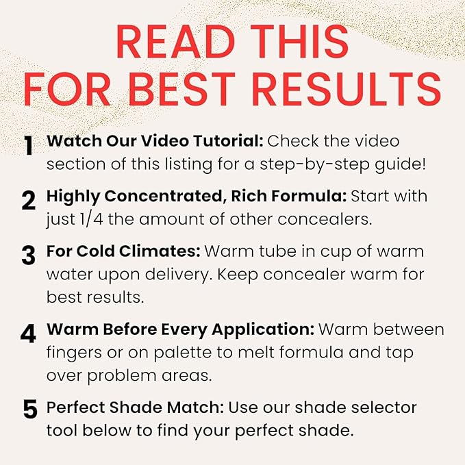 Fièra Luxury Concealer with Anti-Aging - All Day Coverage for Dark Circles, Fine Lines, Wrinkles & Spots - Deep, 0.5 Ounce-VivaGrace Women
