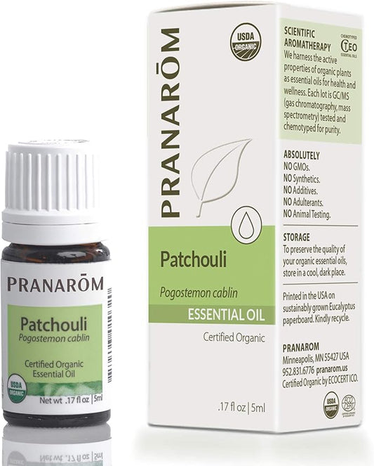 Pranarom - Patchouli Essential Oil (5ml) - 100% Pure Natural Therapeutic Grade Essential Oil for Diffusing and Perfumes | USDA and ECOCERT Certified Organic-VivaGrace Women