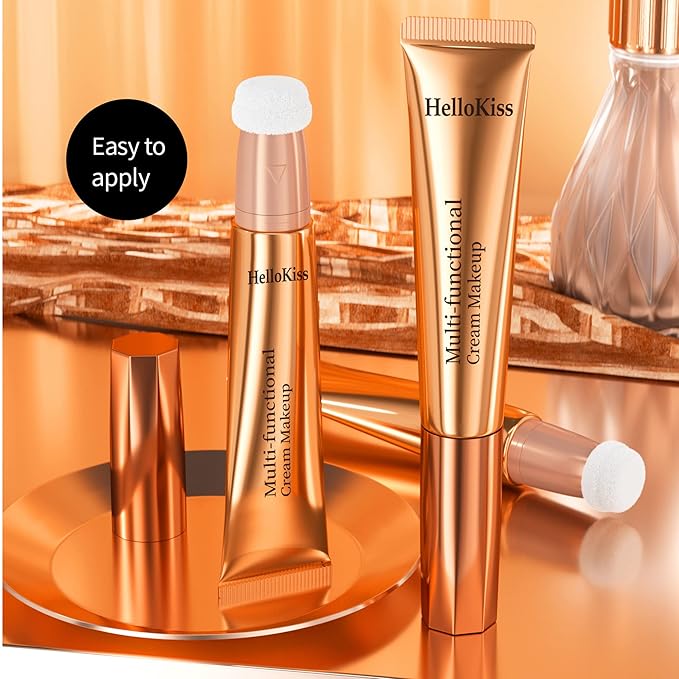 3pcs Contour Beauty Wand, Blush Wand and Liquid Highlighter Wand with Cushion Applicator, Long Lasting Silky Smooth Blendable Contour Highlighter Blush Stick,Cruelty Free,Contour +Blush +Highlighter Set（#01+#03+#05）-VivaGrace Women