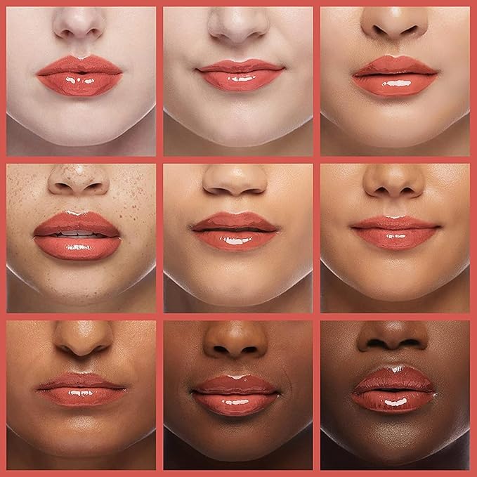 Hydrating Lip Glow Oil, Moisturizing Plumper Lip Gloss, Transparent Plumping Balm, Tinted Balm Care 0.2 OZ - 012 ROSEWOOD-VivaGrace Women