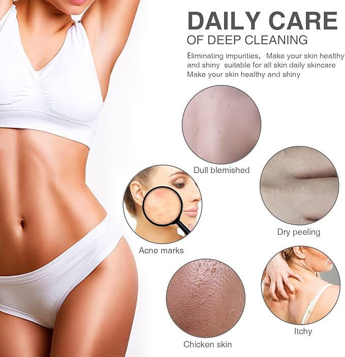 UJFQBH 3 Pieces African Bath Sponge African Net Long Net Bath Sponge Exfoliating Shower Body Scrubber Back Scrubber Skin Smoother,Great for Daily Use(Blue,Black,Off-White)-VivaGrace Women