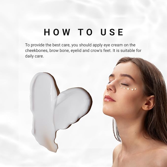 Eye Contour Cream | Eye Serum with Hyaluronic Acid and vitamin E to Eliminate Under-eye Bags, Dark Bruises and Wrinkles | Shiny Skin Face Roller-VivaGrace Women