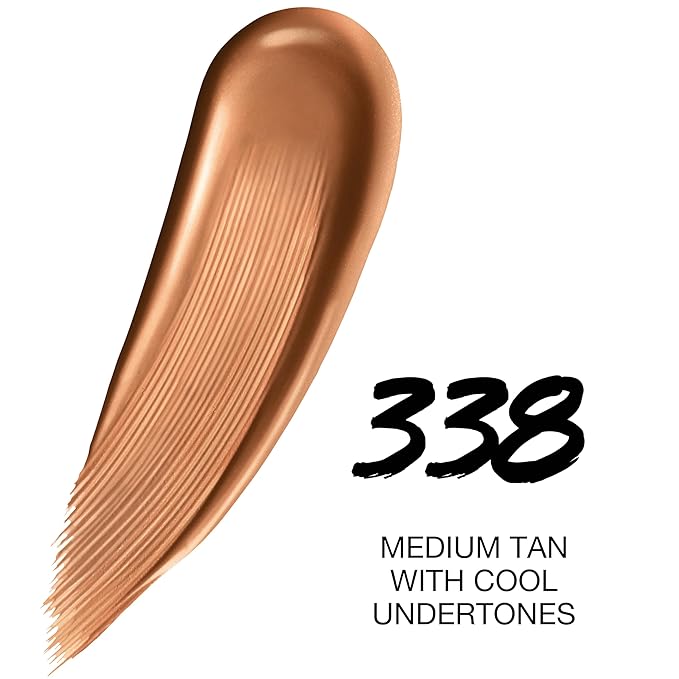 Maybelline Super Stay Up to 24HR Skin Tint, Radiant Light-to-Medium Coverage Foundation, Makeup Infused With Vitamin C, 338, 1 Count-VivaGrace Women