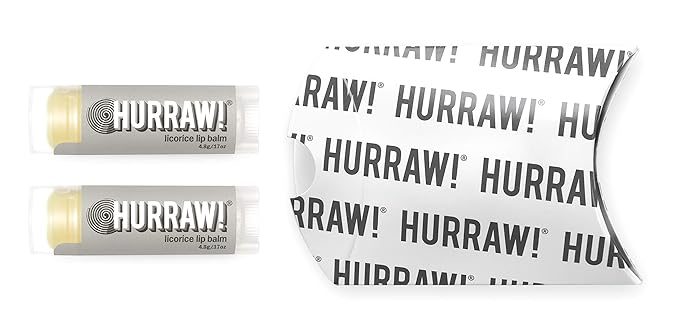 Hurraw! Licorice Lip Balm, 2 Pack: Organic, Certified Vegan, Cruelty and Gluten Free. Non-GMO, 100% Natural Ingredients. Bee, Shea, Soy and Palm Free. Made in USA-VivaGrace Women