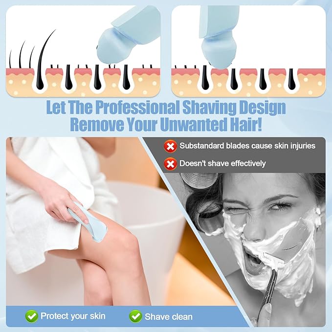 Livora Electric Shaver for Women, Bikini Trimmer for Women, Silk Glide Pro Shaver, Removable Head Electric Trimmer for Bikini, Pubic Hair, Legs, Body, Wet/Dry-VivaGrace Women