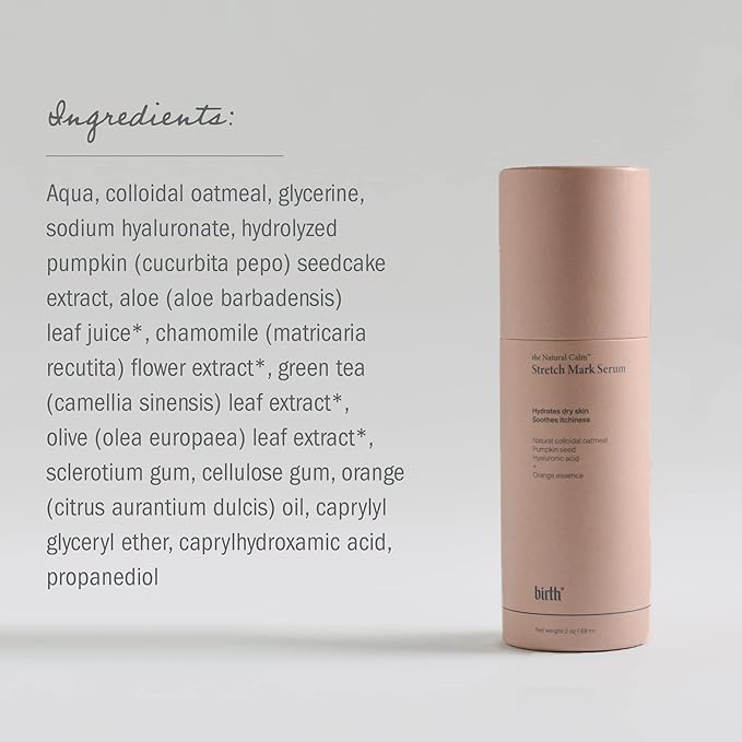 Birth Skincare Stretch Mark Serum for Pregnancy and Postpartum. Natural and safe for sensitive skin and all skin types. 𝐌𝐚𝐝𝐞 𝐢𝐧 𝐂𝐚𝐧𝐚𝐝𝐚, 2oz | 59 ml-VivaGrace Women