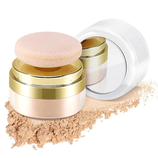 Boobeen Setting Powder, Lightweight Oil Control Loose Setting Powder, Full Coverage Finishing Powder For a Matte Flawless Look, Pressed Face Powder Makeup to Reduce Shine, Long Lasting-VivaGrace Women