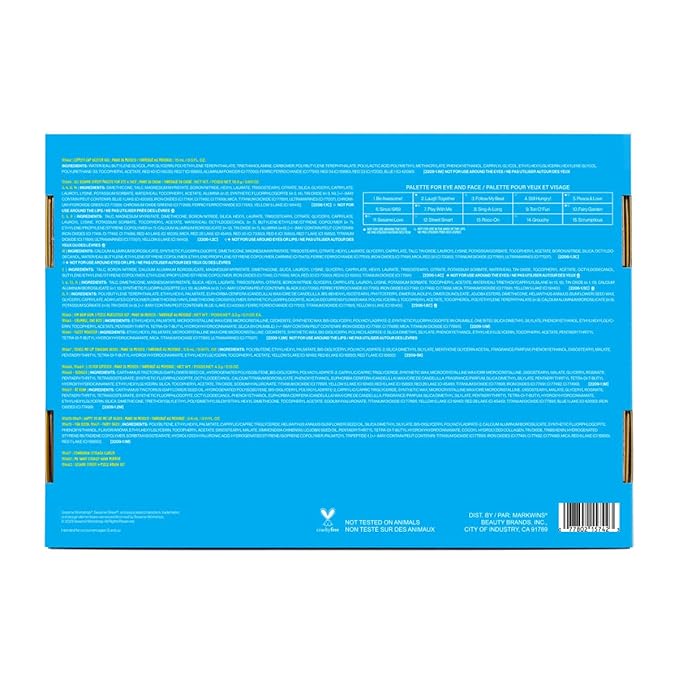 wet n wild Sesame Street Limited Edition PR Box - Makeup Set with Versatile Brushes, Vibrant Buildable & Blendable Palettes & Lip Glosses for Unique Looks, Cruelty-Free & Vegan-VivaGrace Women
