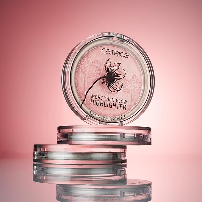 Catrice More Than Glow Powder Highlighter in Supreme Rose Beam with Silky Soft Texture for a Subtle Glow-VivaGrace Women