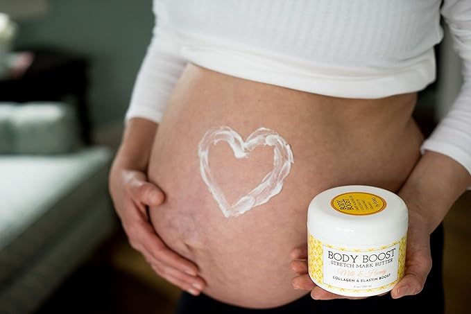 Body Boost Milk & Honey Stretch Mark Butter- Safe for Pregnancy and Nursing- Repair Stretch Marks and Scars- Paraben, Phenoxyethanol Free-VivaGrace Women