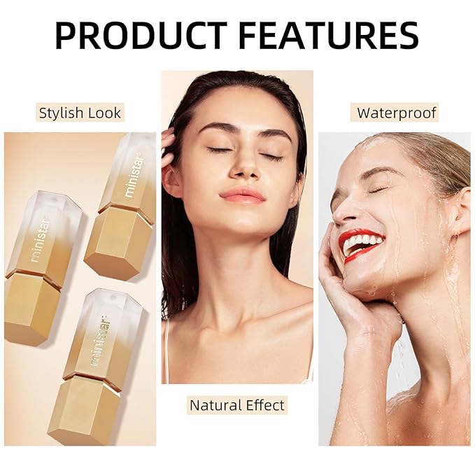 Liquid Concealer Makeup, Full Coverage Concealer, Cream Face Concealer with Cushion Applicator, Highly Pigmented, Natural-Looking, Hydrating, Waterproof Concealer (#04 Ivory)-VivaGrace Women