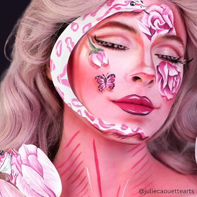 Mehron Makeup Liquid Makeup | Face Paint and Body Paint Perfect for Halloween, Cosplay I Air Brush Compatible 4.5 oz (133 ml) (PINK)-VivaGrace Women