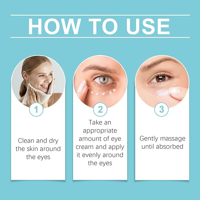 Instant Firm Eye Tightening Cream with Caffeine & Collagen & Vitamin E, Instant Firming Eye Cream, Eye Tightener Cream Travel Size 1 Fl Oz-VivaGrace Women