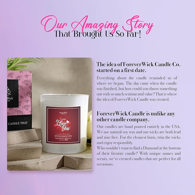 Foreverwick I Love You Mother's Day Gift Set | Sweet Mother's Day Gifts for Mom, Grandma, Sister | Mother's Day Candle | Mom Gifts for Birthday, Valentine's, Christmas | Spa Gifts for Women-VivaGrace Women