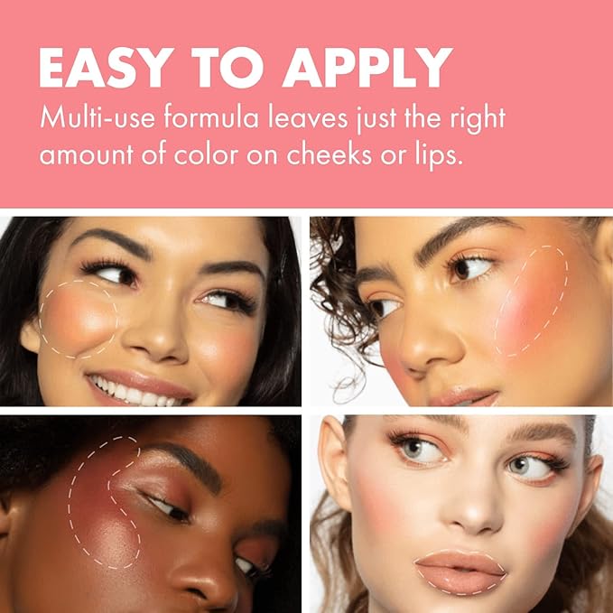 Milani Cheek Kiss Liquid Blush Makeup - Blendable & Buildable, Lightweight Cheek Color (Pink Flirt)-VivaGrace Women