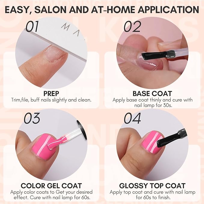 Makartt Gel Top Coat No Wipe, 15ML Clear Top Coat Gel Nail Polish, High Gloss Shine Finish Long Lasting Soak Off UV Nail Lamp Need for Acrylic Nails, Salon Quality Home DIY Manicure-VivaGrace Women