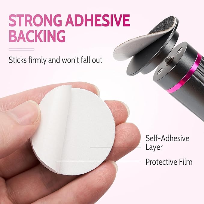 60pcs Replaceable Sandpaper Refill Discs for Electric Foot Callus Remover Hard Dry Dead Skin Remova(120 Grit 30pcs and 80 Grit 30pcs)-VivaGrace Women