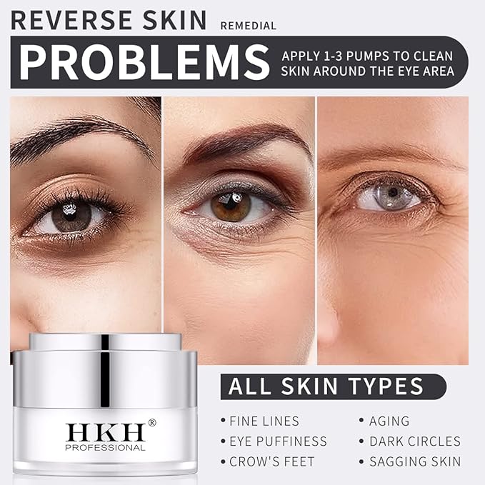Dark Circles Under Eye Treatment for Women - Eye Cream for Dark Circles Wrinkles Puffiness & Reduce Eye Bags, Moisturize & Repair Eye Bags- Anti-Aging Collagen Eye Cream – Retinol Peptide-VivaGrace Women