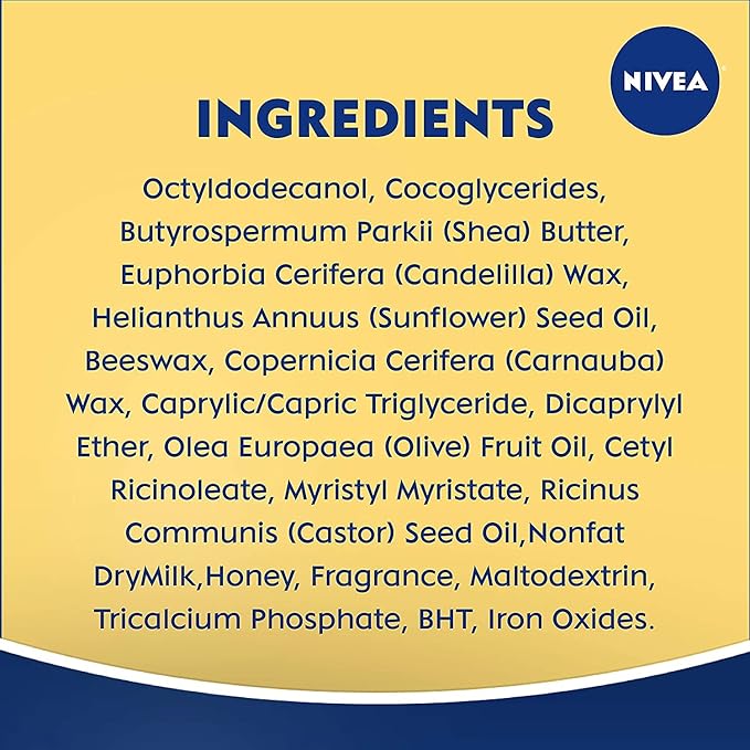NIVEA A Kiss of Milk & Honey Natural Defense & Soothing Lip Care 0.17 oz-VivaGrace Women