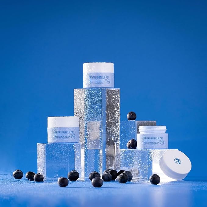 W7 Super Sweet Dreams Blueberry Lip Mask - Vitamin E, Aloe Vera and Grape Seed Oil - For Hydrated, Full Looking & Irresistible Lips - 0.67 Fl Oz-VivaGrace Women