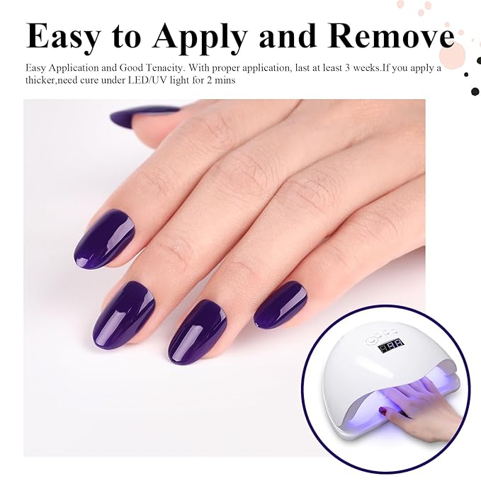 Imtiti Navy Blue Gel Nail Polish, 15ml Dark Blue Color Gel Polish UV/LED Soak Off Nail Art Manicure Salon DIY at Home Gift for Women Girl Winter Spring Summer Gel Polish 1Pcs