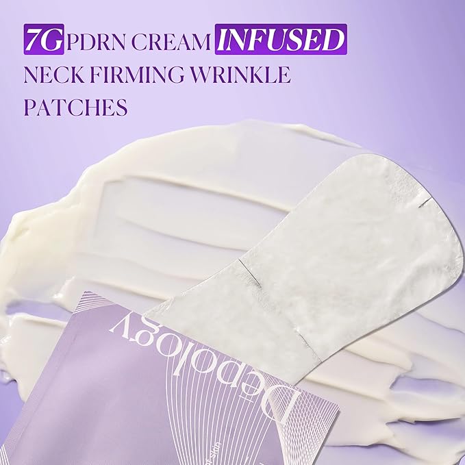 depology Tightening and Lifting Neck Wrinkle Patches with Cream, PDRN Deep Collagen Neck Mask, Firming Patch with PDRN、Collagen and Niacinamide Cream-VivaGrace Women