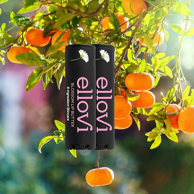 Natural Lip Butter Lip Balm - Blossom - Pure Enough to Eat - Made With Just 6 Vegan Ingredients - 100% Natural & Organic Moisturizing Lip Care for All Day Hydration (2-Pack)-VivaGrace Women