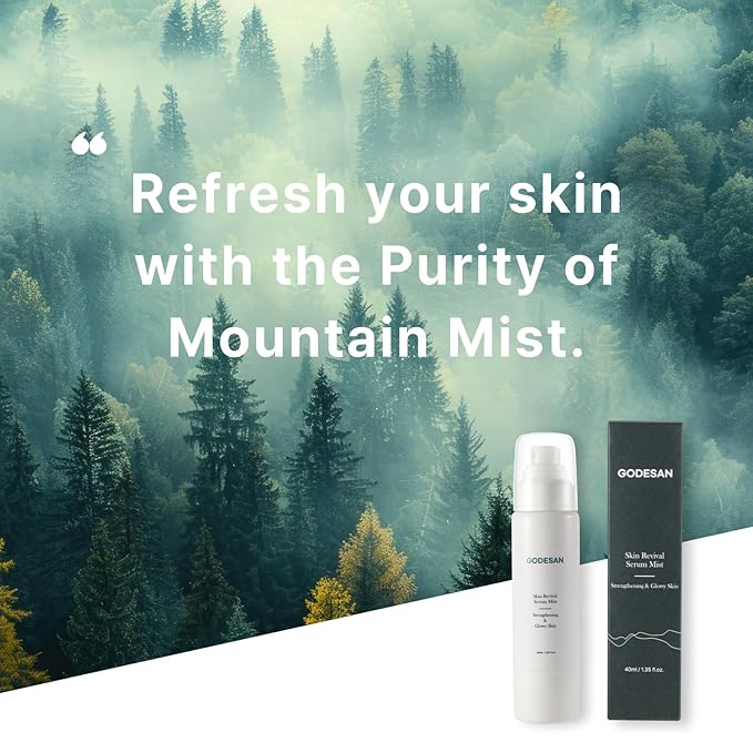 Skin Revival Serum Mist 1.35fl oz - Hydrating Facial Mist, Glowy Skin, Vegan, Sets Makeup, All Skin Type-VivaGrace Women