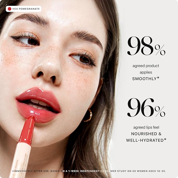 Nature Republic HONEY MELTING LIP (04 POMEGRANATE) SOFT LIP STICK, Hydrating Gloss, Moisturizing balms, Sheer tint, Shine & Glowy Finish, korean make up-VivaGrace Women