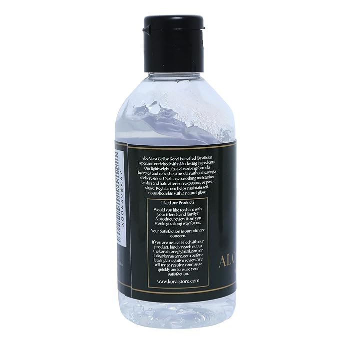 KORAI Aloe Vera Gel from freshly cut 99% Pure Aloe Vera Gel-Natural Ingredients-Vegan, Unscented - For Face, Skin and Hair-VivaGrace Women