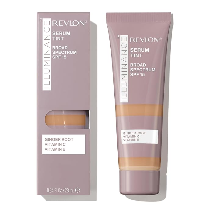 Revlon Illuminance Tinted Serum, Triple Hyaluronic Acid, Evens Out Skin Tone Over Time and Hydrates All Day, SPF 15, 405 Hazel, 0.94 fl oz.-VivaGrace Women
