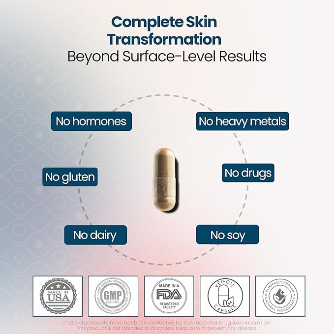 GlocalCare Depigma Support Reduction of Hyperpigmentation, Melasma & Dark Spots with Glutathione, Polypodium Leucotomos, Grape Seed & Marigold Extract-VivaGrace Women