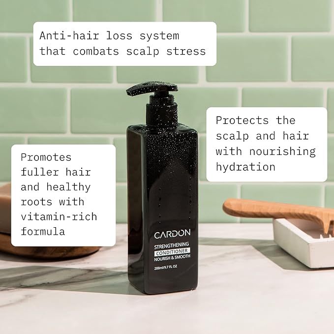 Hair Growth Conditioner for Men by CARDON, Prevent Thinning Hair and Hair Loss with Niacinamide & Vitamin B5 for healthy scalp, Korean Skin care, Deep Conditioner for dry damaged hair, (1 Bottle)-VivaGrace Women