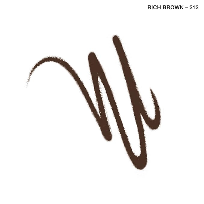 Rimmel London Exaggerate Waterproof Eye Definer Eyeliner, Highly Pigmented, Long-Wearing, Built-In Smudger, 212, Rich Brown, 0.01oz