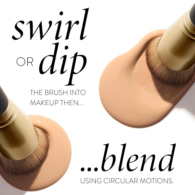 LAURA GELLER NEW YORK Full Coverage Foundation Blending Brush for All Face Makeup & Foundation-VivaGrace Women