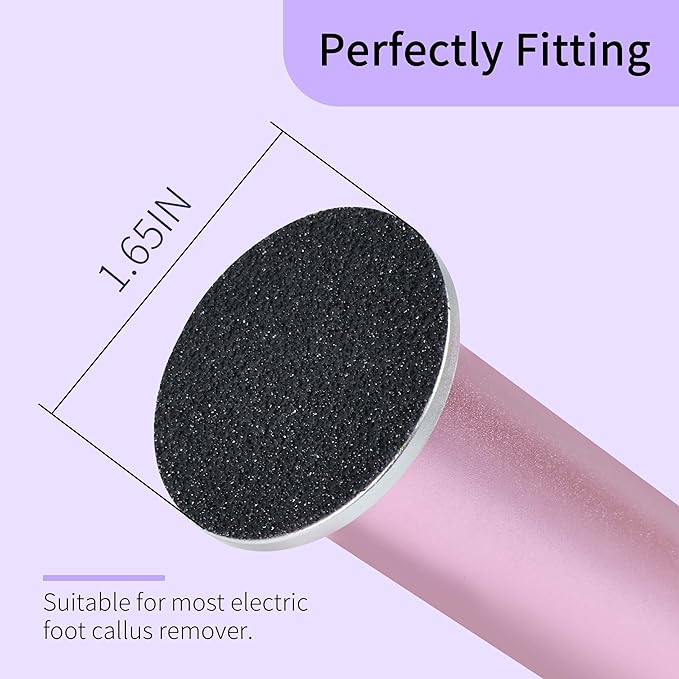 120PCS Coarse 80 Grit Replaceable Sandpaper Discs for Electric Foot Callus Removers - 42mm Heavy-Duty Foot File Refills - Fast Dead Skin & Callus Removal-VivaGrace Women