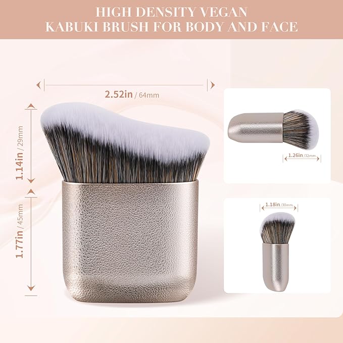 docolor Self Tanner Brush Body Makeup Brush for Flawless Face and Body Makeup, Sunless Tanner Blending Brush Body Brush for Self Tanner, Bronzer, Foundation, Vegan & Cruelty Free-VivaGrace Women
