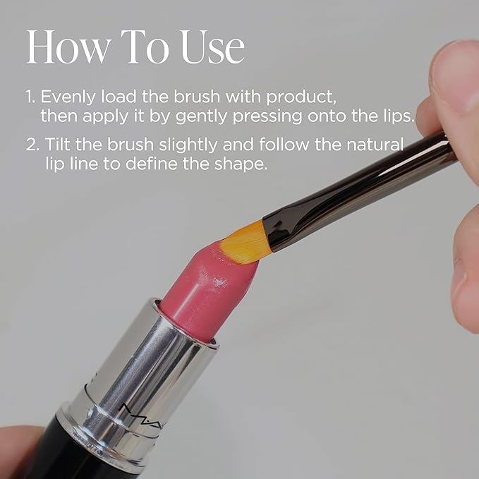 Piccasso 501 Lip Brush – Professional Lip Brush for Precise Lip Gloss & Lip Stain Application, Smooth Color Payoff & Defined Lip Lines, Synthetic Makeup Brush for Clean, Flawless Finish-VivaGrace Women