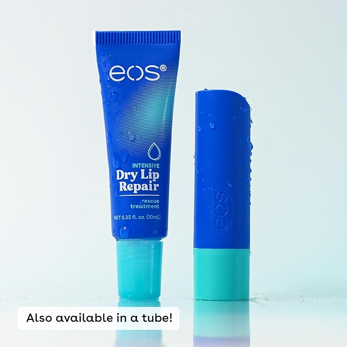 eos The Hero Lip Repair, 24HR Moisture for Severely Dry Lips, Natural Strawberry Extract, Hypoallergenic, 0.14 oz, 2-Pack-VivaGrace Women