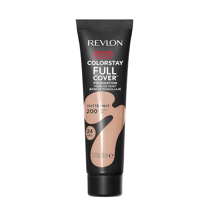 Revlon Liquid Foundation, ColorStay Face Makeup for Normal and Dry Skin, Longwear Full Coverage with Matte Finish, Oil Free, Nude, 1.0 Fl Oz-VivaGrace Women