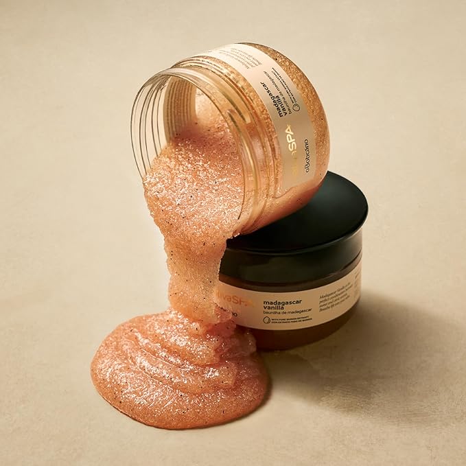 Nativa SPA by O Boticário Madagascar Vanilla Exfoliating Body Scrub, Hydrating & Anti Aging Gentle Exfoliator, 7 Ounce-VivaGrace Women