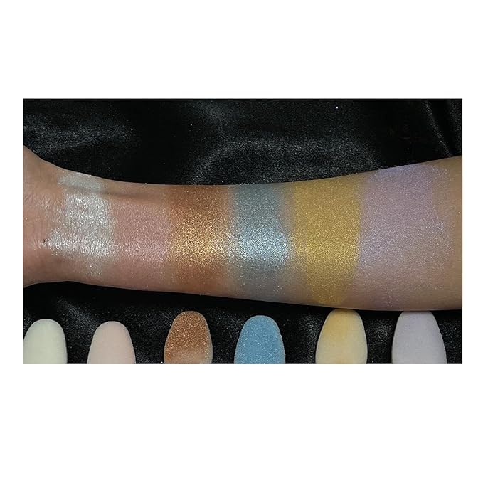 Highlighter Makeup Stick - Patting Powder, Body Glitter Fairy Dust Glitter Fairy Makeup Powder Stick Patting Powder Glitter Contour Blush Powder Face Brightens for Face Body Hair Makeup Kit - 3 PCS(b)-VivaGrace Women