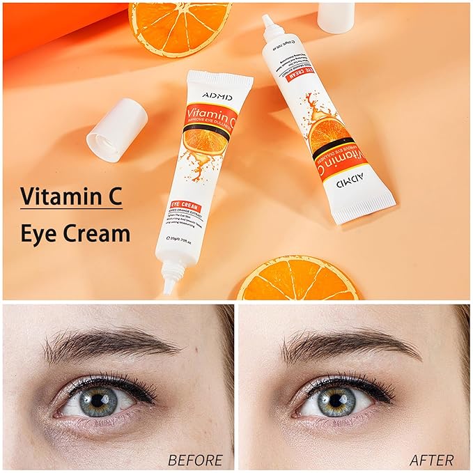 Eye Cream Vitamin C Eye Care Anti-Aging Against Wrinkles and Dark Circles Effective Anti-Aging Moisturizes Reduces Puffiness Dark Circles-VivaGrace Women