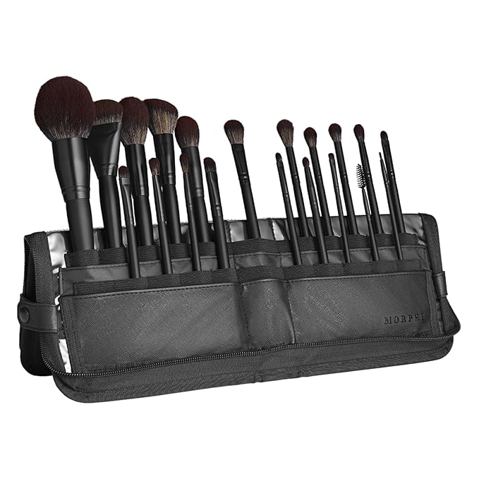 Morphe MUA Life Makeup Brushes - 20 Piece Makeup Brush Set of Eye and Face Brushes - Made with Synthetic Bristles and Includes Carrying Case (20 Count)-VivaGrace Women