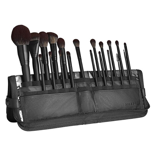 Morphe MUA Life Makeup Brushes - 20 Piece Makeup Brush Set of Eye and Face Brushes - Made with Synthetic Bristles and Includes Carrying Case (20 Count)-VivaGrace Women