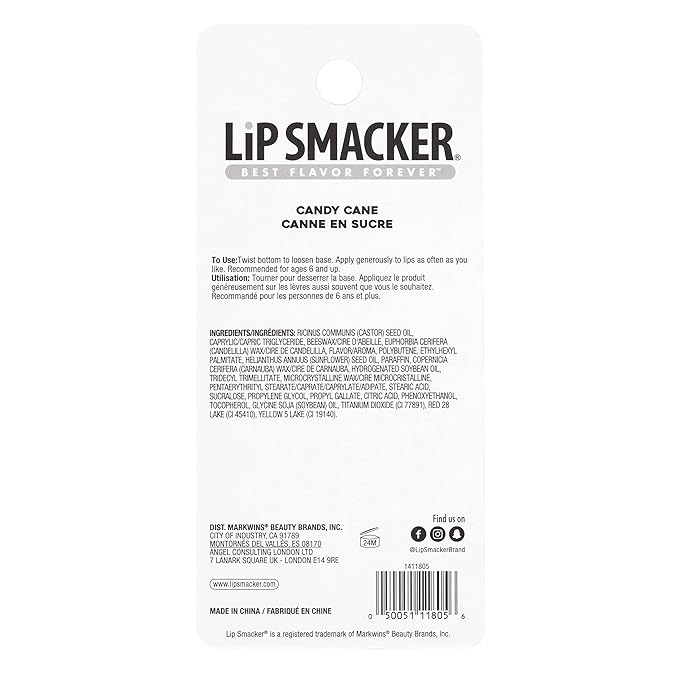 Lip Smacker Holiday Christmas Flavored Lip Balm Frappe Peppermint Stocking Stuffer Gift For Kids-VivaGrace Women