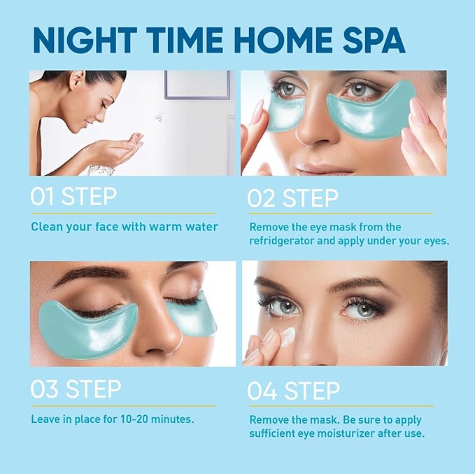 Under Eye Patches for Anti-Aging: 30 Pairs Retinol Collagen Gel Eye Pads - Reduces Wrinkles, Dark Circles, Eye Bags & Puffiness, Fine Lines Smoothing Treatment & Hydrating Eye Mask for Women-VivaGrace Women