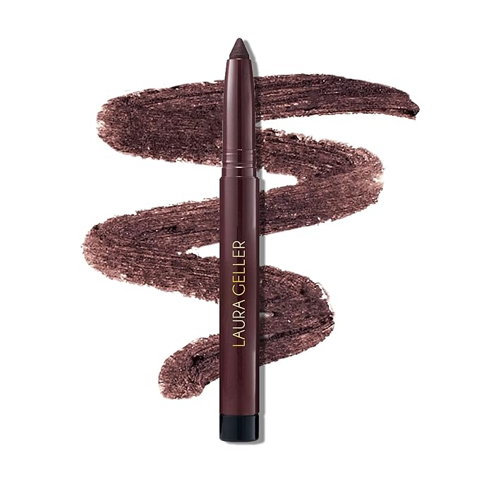 LAURA GELLER NEW YORK Kajal Longwear Kohl Eyeliner Pencil - Smoky Amethyst Kohl - Caffeine and Vitamin E - Smooth & Blendable Liner - Built-In Sharpener-VivaGrace Women