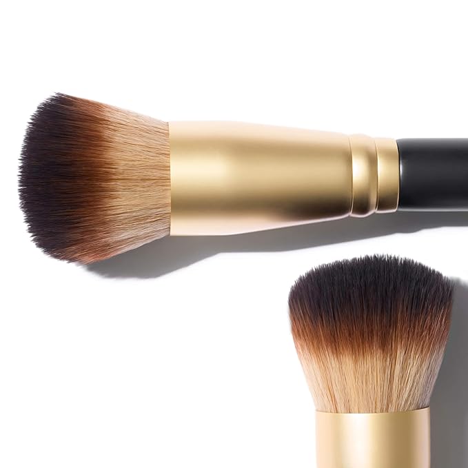 LAURA GELLER NEW YORK The Wonder Brush, Makeup Brush with Wooden Handle, Apply The Wonder Balm, Cream & Liquid Blush, Even Application and Blending-VivaGrace Women