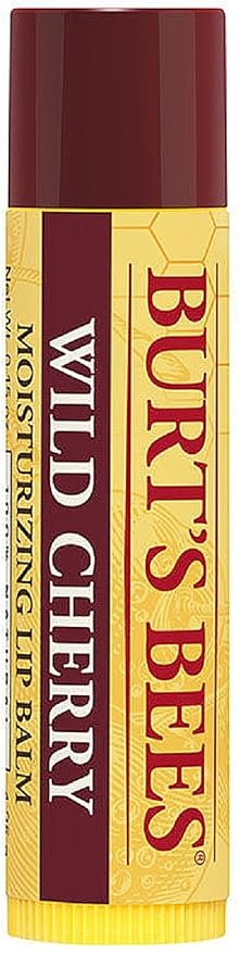 Burt's Bees Natural Lip Balm, Wild Cherry, 0.15 Ounces each (Value Pack of 6)-VivaGrace Women